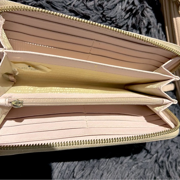 Kate Spade Leila Triple Gusset Crossbody Purse Rose Smoke - Picture 9 of 12